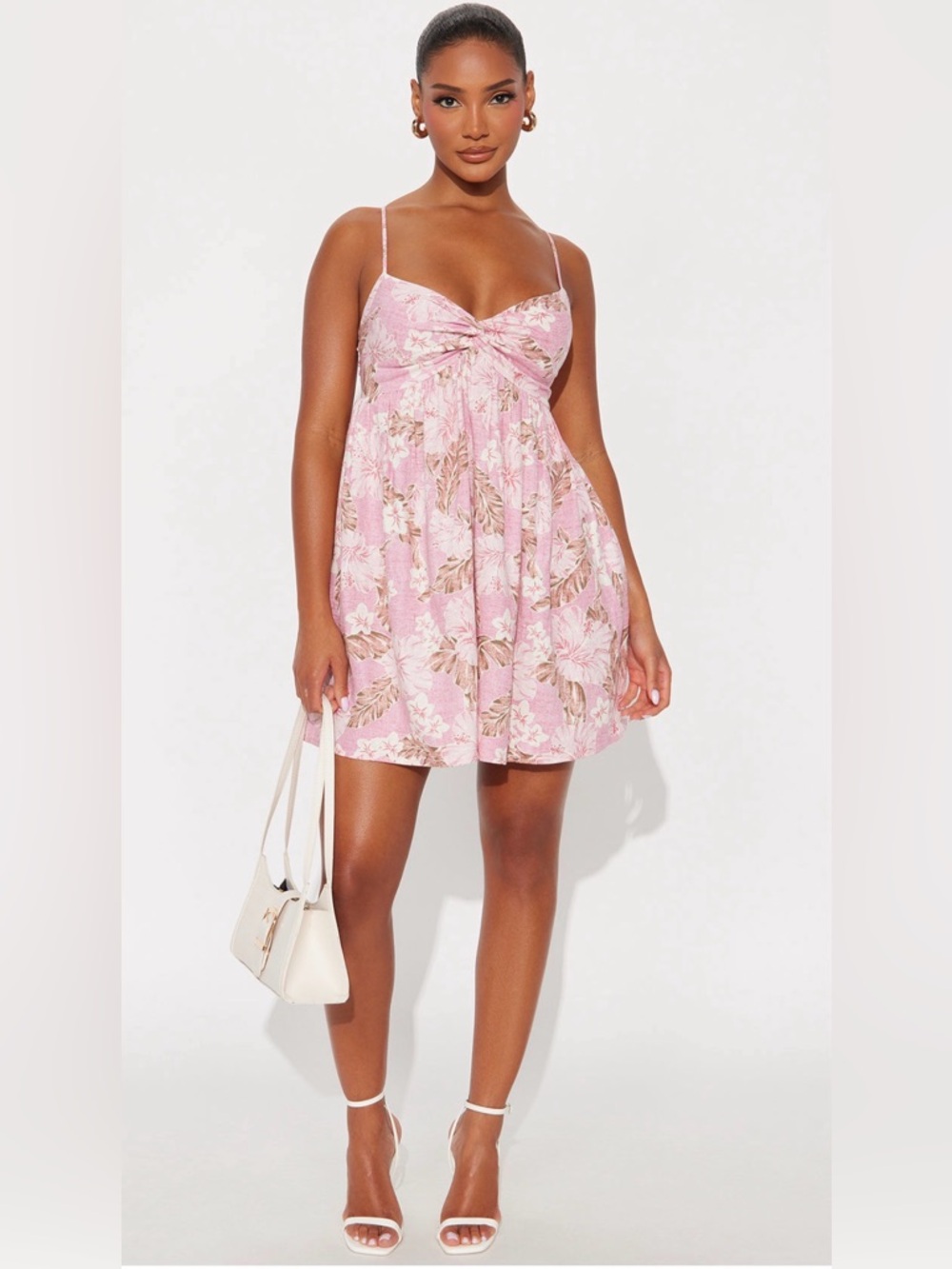 Holly Pink Floral Mini Dress